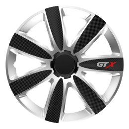 Kołpak samochodowy carbon czarno srebrny gtx 15