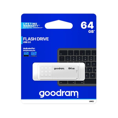 Pendrive Goodram USB 2.0 64GB biały Pendrive Goodram USB 2.0 64GB biały
