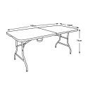 Stół cateringowy/ogrodowy 180cm GreenBlue, 180x75x74cm, HDPE, max. 200kg, GB370