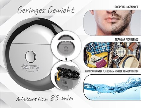 CR 2938 Golarka podróżna 2 głowicowa z usb CR 2938 Golarka podróżna 2 głowicowa z usb
