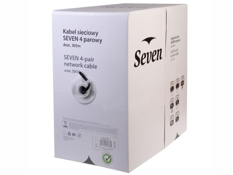 Kabel sieciowy SEVEN UTP cat.5 Solid Outodoor/Gel 305m Kabel sieciowy SEVEN UTP cat.5 Solid Outodoor/Gel 305m