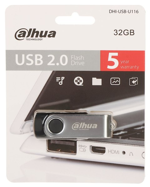 PENDRIVE USB-U116-20-32GB 32 GB USB 2.0 DAHUA PENDRIVE USB-U116-20-32GB 32 GB USB 2.0 DAHUA