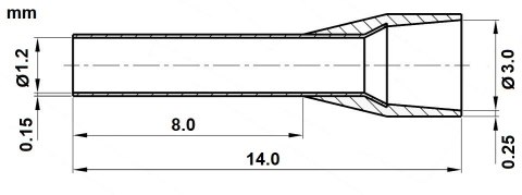 TULEJKA KABLOWA TUL-0.75/8/DIN-G*P100 TULEJKA KABLOWA TUL-0.75/8/DIN-G*P100