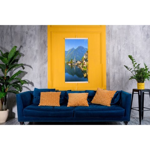 Grzejnik na podczerwień - giętki panel grzewczy 430W TRIO wzór 13 wioska, wymiary 100x57cm z regulatorem Grzejnik na podczerwień - giętki panel grzewczy 430W TRIO wzór 13 wioska, wymiary 100x57cm z regulatorem