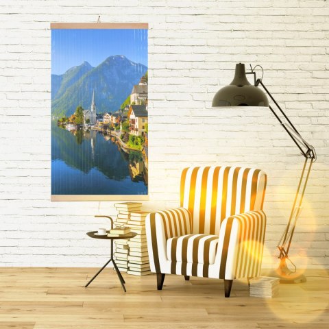 Grzejnik na podczerwień - giętki panel grzewczy 430W TRIO wzór 13 wioska, wymiary 100x57cm z regulatorem Grzejnik na podczerwień - giętki panel grzewczy 430W TRIO wzór 13 wioska, wymiary 100x57cm z regulatorem