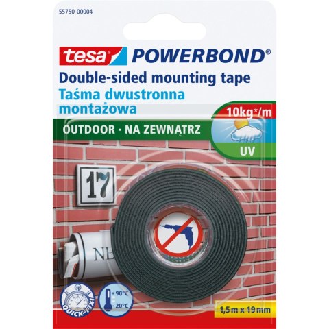 Taśma montaż.dwustr.pian.na zew.1,5m:19mm (h5575004) pro Taśma montaż.dwustr.pian.na zew.1,5m:19mm (h5575004) pro