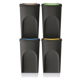 Kosz na śmieci Keden SORTI BOX - czarny recykling