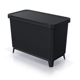 Kosz na śmieci SYSTEMA - czarny recykling