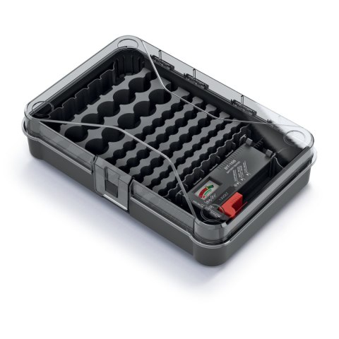 Organizer na baterie z testerem baterii Kistenberg Battery Box KBBT Organizer na baterie z testerem baterii Kistenberg Battery Box KBBT