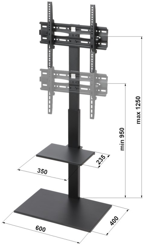 UCHWYT DO TELEWIZORA LUB MONITORA BRATECK-FS22-44TP UCHWYT DO TELEWIZORA LUB MONITORA BRATECK-FS22-44TP