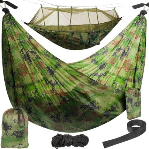 Hamak turystyczny Santiago Army 260x140cm Net Hamak turystyczny Santiago Army 260x140cm Net