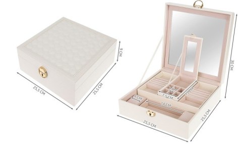 Kuferek na biżuterię - biały Beautylushh Kuferek na biżuterię - biały Beautylushh