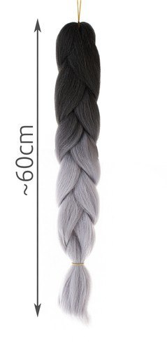 Włosy syntetyczne warkoczyki ombre sz/sz W10345 Włosy syntetyczne warkoczyki ombre sz/sz W10345