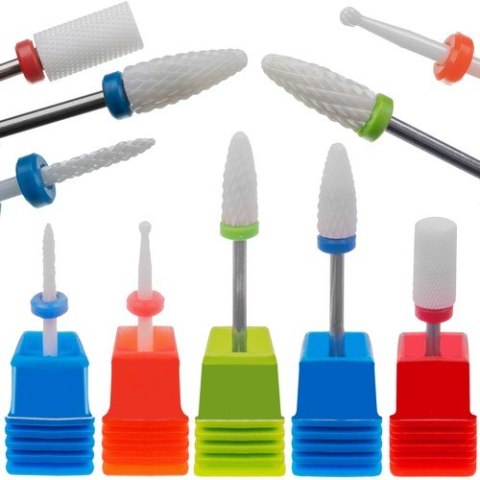 Frezy ceramiczne - zestaw 5szt. Frezy ceramiczne - zestaw 5szt.
