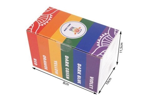Kolorowy proszek Holi- zestaw 6x100g Kolorowy proszek Holi- zestaw 6x100g