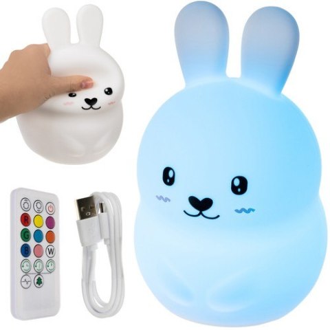 Lampka nocna RGB z pilotem - królik Lampka nocna RGB z pilotem - królik