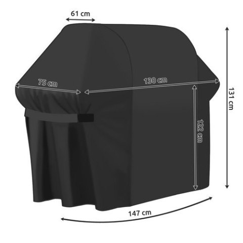 Pokrowiec na grill ogrodowy 147x61x122cm Pokrowiec na grill ogrodowy 147x61x122cm