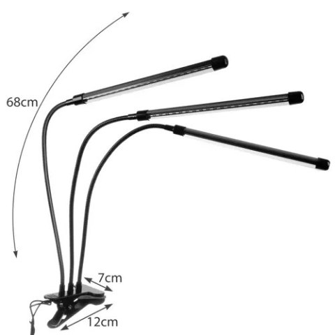 Lampa 20 LED 3szt. do wzrostu roślin Gardlov 19242 Lampa 20 LED 3szt. do wzrostu roślin Gardlov 19242