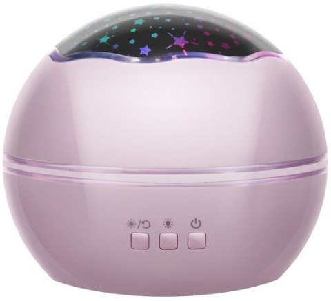 Lampka nocna z projektorem- różowa LP16859 Lampka nocna z projektorem- różowa LP16859