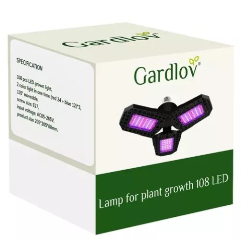 Lampa 108 LED do wzrostu roślin Gardlov 20440 Lampa 108 LED do wzrostu roślin Gardlov 20440