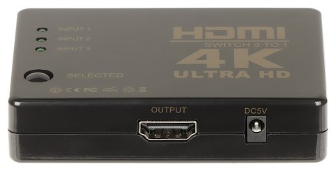 PRZEŁĄCZNIK HDMI-SW-3/1-IR-4K PRZEŁĄCZNIK HDMI-SW-3/1-IR-4K