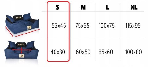 Legowisko 40 x 30 // 55 x 45 Jasno szare Legowisko 40 x 30 // 55 x 45 Jasno szare