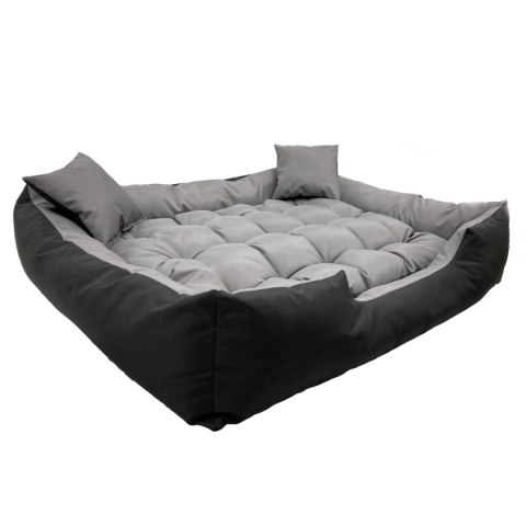 Legowisko dla psa ECCO 130x100 / 145x115 cm szaro-czarne Legowisko dla psa ECCO 130x100 / 145x115 cm szaro-czarne