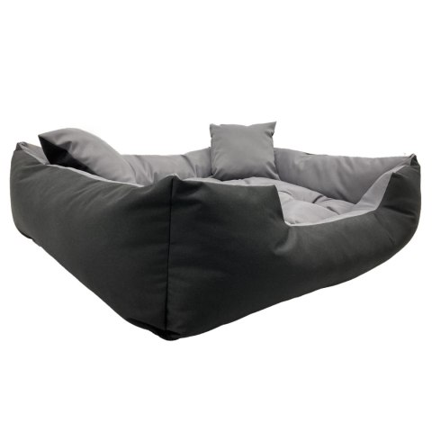 Legowisko dla psa ECCO 80x60 / 100x75 cm szaro-czarne Legowisko dla psa ECCO 80x60 / 100x75 cm szaro-czarne