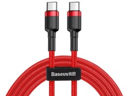 BASEUS Kabel USB-C - USB-C 2,0m Cafule PD 2.0 QC 3.0 60W (CATKLF-H09) Red