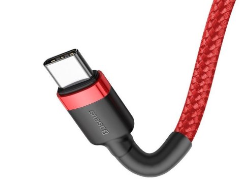 BASEUS Kabel USB-C - USB-C 2,0m Cafule PD 2.0 QC 3.0 60W (CATKLF-H09) Red BASEUS Kabel USB-C - USB-C 2,0m Cafule PD 2.0 QC 3.0 60W (CATKLF-H09) Red