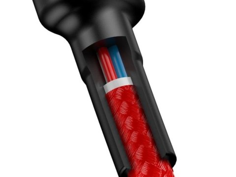 BASEUS Kabel USB-C - USB-C 2,0m Cafule PD 2.0 QC 3.0 60W (CATKLF-H09) Red BASEUS Kabel USB-C - USB-C 2,0m Cafule PD 2.0 QC 3.0 60W (CATKLF-H09) Red