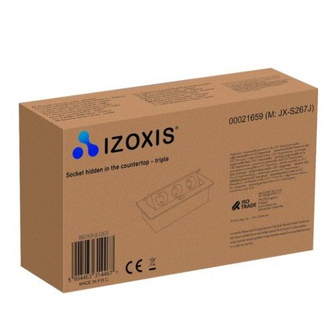 Gniazdo chowane w blat- potrójne Izoxis 21659 Gniazdo chowane w blat- potrójne Izoxis 21659