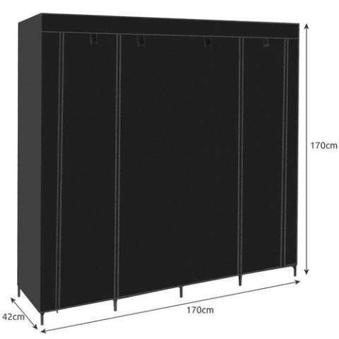 Szafa materiałowa składana 170x170cm Ruhhy 21744 Szafa materiałowa składana 170x170cm Ruhhy 21744