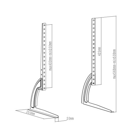 Stojak - nóżki uniwersalne pod TV 27"-60" Stojak - nóżki uniwersalne pod TV 27"-60"