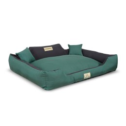 Legowisko rozbieralne antypoślizgowe MM44 115x95cm zielone KingDog