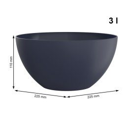 Miska 23 cm 3 l CARUBA niebieska