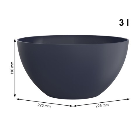 Miska 23 cm 3 l CARUBA niebieska Miska 23 cm 3 l CARUBA niebieska