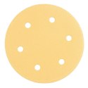 Papier ścierny na rzep 225 mm, K120, 5 szt., z 6 otworami do szlifierki 59G264, 59G265