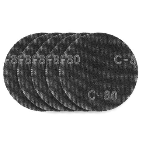 Siatka ścierna do gipsu na rzep 180 mm, K80, 5szt do szlifierki 59G263 Siatka ścierna do gipsu na rzep 180 mm, K80, 5szt do szlifierki 59G263