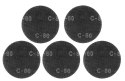 Siatka ścierna do gipsu na rzep 180 mm, K80, 5szt do szlifierki 59G263