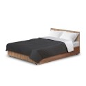 Narzuta dwustronna pikowana szaro-czarna 200x220 cm Medicline