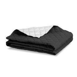Narzuta dwustronna pikowana biało-czarna 200x220 cm Medicline