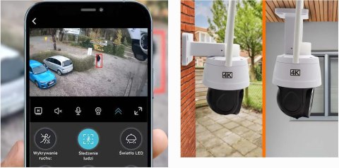 Kamera IP ORLLO Z17 PRO 4K zewnętrzna obrotowa GSM na kartę SIM Kamera IP ORLLO Z17 PRO 4K zewnętrzna obrotowa GSM na kartę SIM