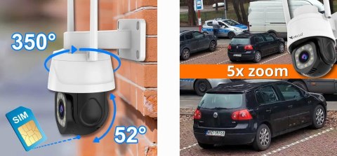 Kamera IP ORLLO Z17 PRO 4K zewnętrzna obrotowa GSM na kartę SIM Kamera IP ORLLO Z17 PRO 4K zewnętrzna obrotowa GSM na kartę SIM