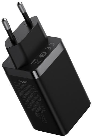 Ładowarka sieciowa Baseus GaN 5 Pro Fast Charger CCGP120201 65W 1x USB-A 2x USB-C PD 3.0 QC 4.0 + kabel USB-C Ładowarka sieciowa Baseus GaN 5 Pro Fast Charger CCGP120201 65W 1x USB-A 2x USB-C PD 3.0 QC 4.0 + kabel USB-C