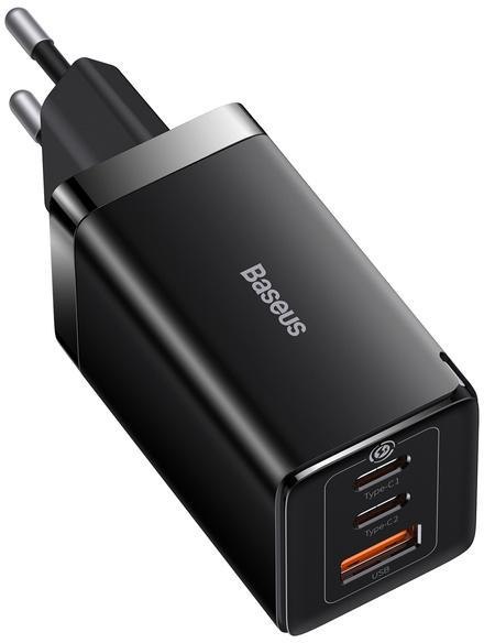 Ładowarka sieciowa Baseus GaN 5 Pro Fast Charger CCGP120201 65W 1x USB-A 2x USB-C PD 3.0 QC 4.0 + kabel USB-C Ładowarka sieciowa Baseus GaN 5 Pro Fast Charger CCGP120201 65W 1x USB-A 2x USB-C PD 3.0 QC 4.0 + kabel USB-C