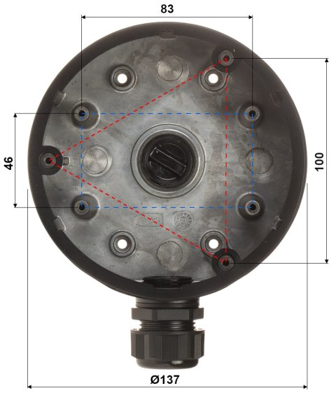 UCHWYT KAMERY DS-1280ZJ-DM21(BLACK) Hikvision