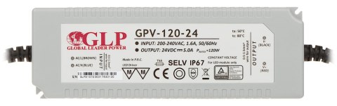 ZASILACZ IMPULSOWY 24V/5A/GPV ZASILACZ IMPULSOWY 24V/5A/GPV