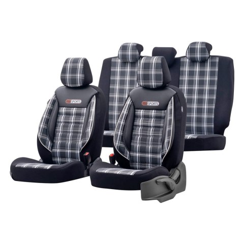 Komplet pokrowców na fotele samochodowe otom gti sport 807 Komplet pokrowców na fotele samochodowe otom gti sport 807