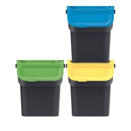 Kosze na śmieci KADDI Q SET - czarny 20l. Keden